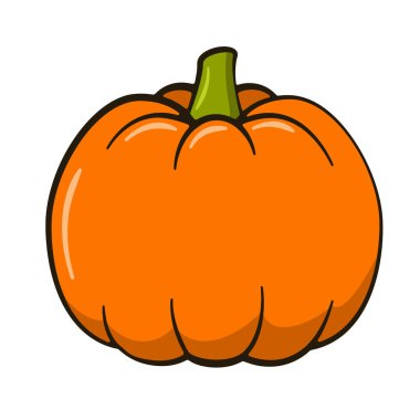 Balkabağım. Cadılar Bayramı süsü. Vektör illüstrasyonu