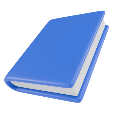 Modaya uygun mavi kitap. Şeffaf arkaplanda izole