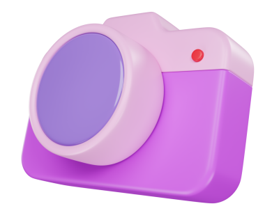 Stylize kamera. Şeffaf arkaplanda izole