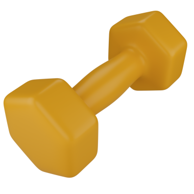 Stylize dambıl. Şeffaf arkaplanda izole