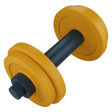 Stylize dambıl. Şeffaf arkaplanda izole