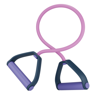 Saplı stilize direniş bandı. Şeffaf arkaplanda izole