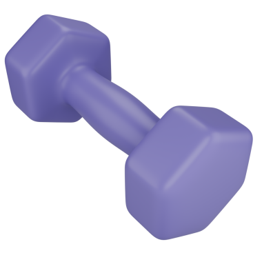 Stylize dambıl. Şeffaf arkaplanda izole