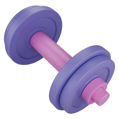 Stylize dambıl. Şeffaf arkaplanda izole