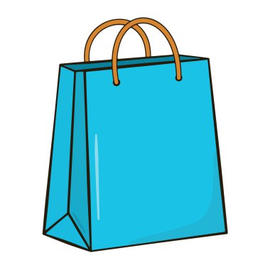 Mavi Kağıtlı Alışveriş Torbası