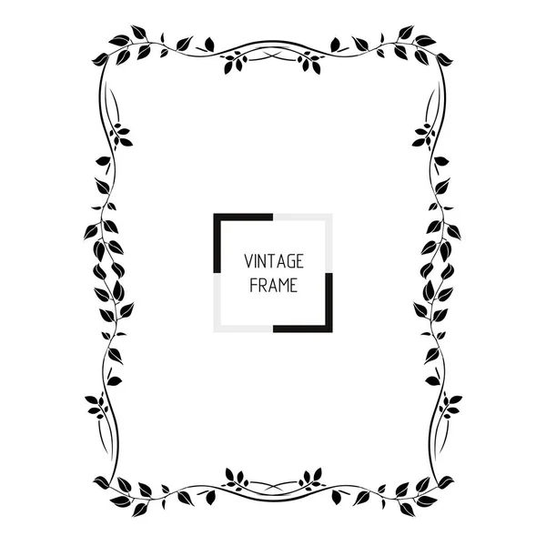 Frames Vintage Style Elements Ornament Art Pattern Background Texture Vector — Stock Vector
