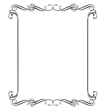 Frame, in the style of an ornament, Vector illustration eps 10, Art.	