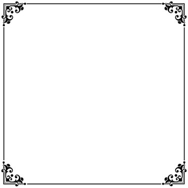 Çerçeve, bir süs tarzında, Vektör illüstrasyonu 10 puan, Sanat.