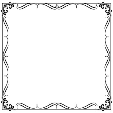 Çerçeve, bir süs tarzında, Vektör illüstrasyonu 10 puan, Sanat.