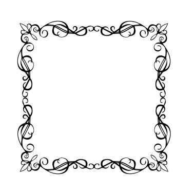 Frame, in the style of an ornament, Vector illustration eps 10, Art.	
