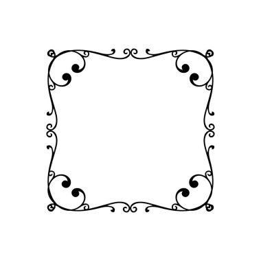 Frame, in the style of an ornament, Vector illustration eps 10, Art.	