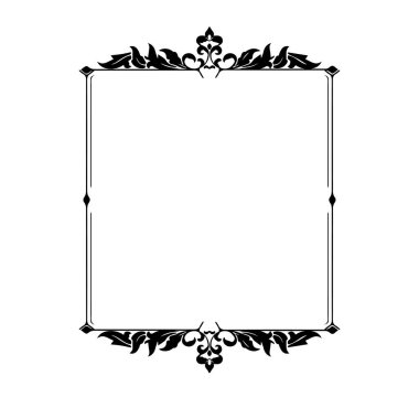 Frame, in the style of an ornament, Vector illustration eps 10, Art.	