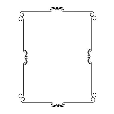 Frame, in the style of an ornament, Vector illustration eps 10, Art.	