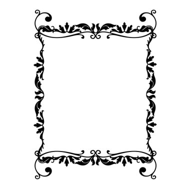 Frame, in the style of an ornament, Vector illustration eps 10, Art.	