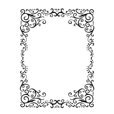 Frame, in the style of an ornament, Vector illustration eps 10, Art.	