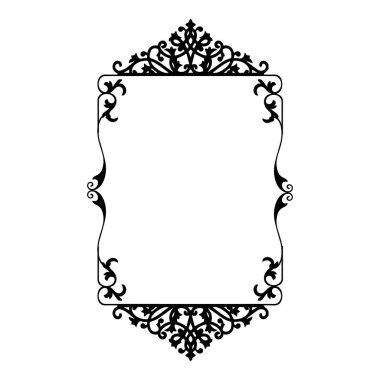 Frame, in the style of an ornament, Vector illustration eps 10, Art.	