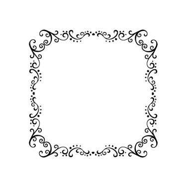 Frame, in the style of an ornament, Vector illustration eps 10, Art.	