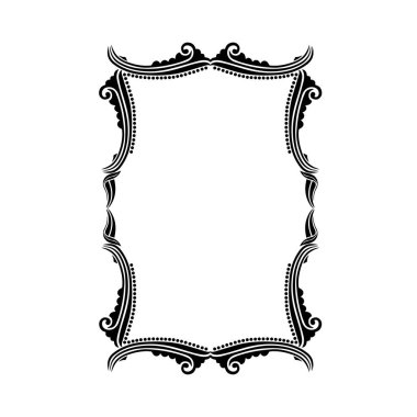 Frame, in the style of an ornament, Vector illustration eps 10, Art.	
