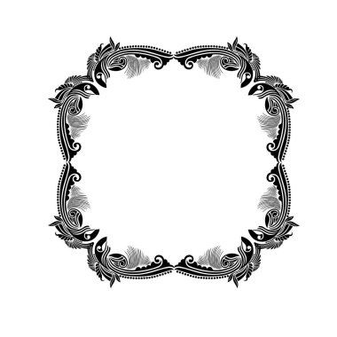 Frame, in the style of an ornament, Vector illustration eps 10, Art.	