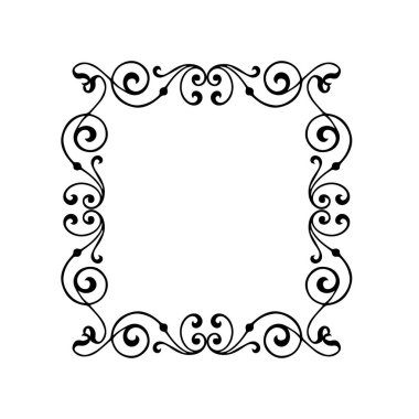 Frame, in the style of an ornament, Vector illustration eps 10, Art.	