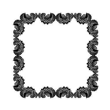 Frame, in the style of an ornament, Vector illustration eps 10, Art.	