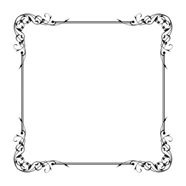 Frame, in the style of an ornament, Vector illustration eps 10, Art.	