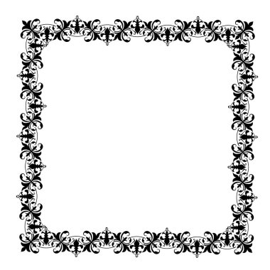 Frame, in the style of an ornament, Vector illustration eps 10, Art.	