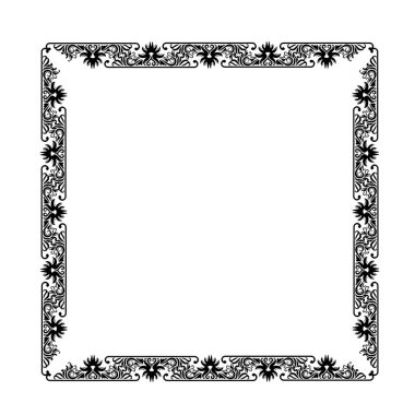 Frame, in the style of an ornament, Vector illustration eps 10, Art.	