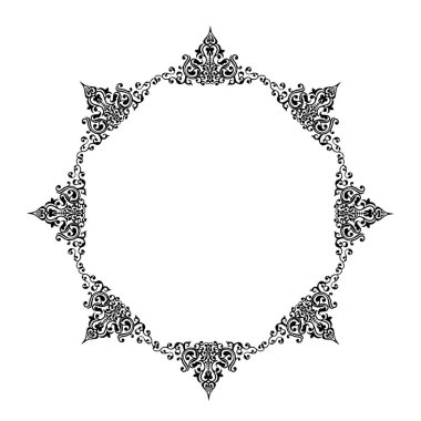 Frame, in the style of an ornament, Vector illustration eps 10, Art.	