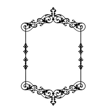 Frame, in the style of an ornament, Vector illustration eps 10, Art.	
