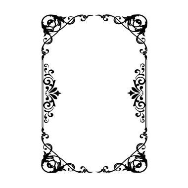 Frame, in the style of an ornament, Vector illustration eps 10, Art.	