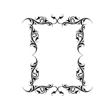 Frame, in the style of an ornament, Vector illustration eps 10, Art.	