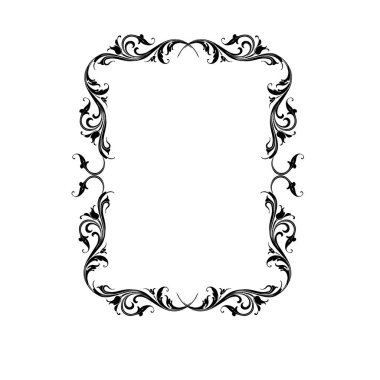 Frame, in the style of an ornament, Vector illustration eps 10, Art.	