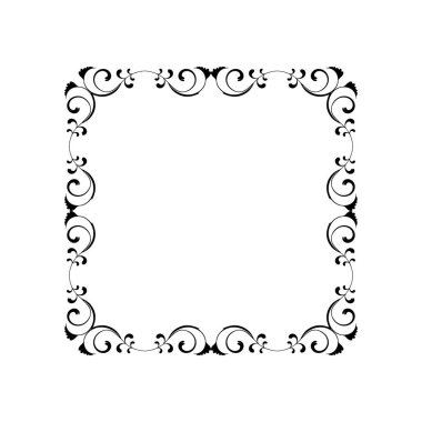 Frame, in the style of an ornament, Vector illustration eps 10, Art.	