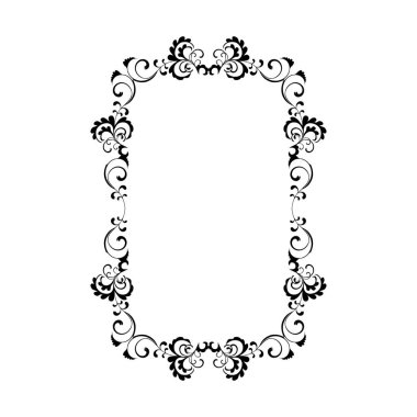 Frame, in the style of an ornament, Vector illustration eps 10, Art.	