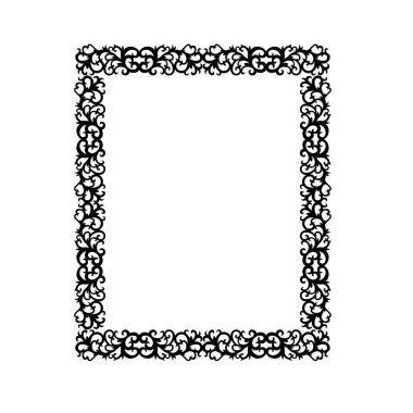Frame, in the style of an ornament, Vector illustration eps 10, Art.	