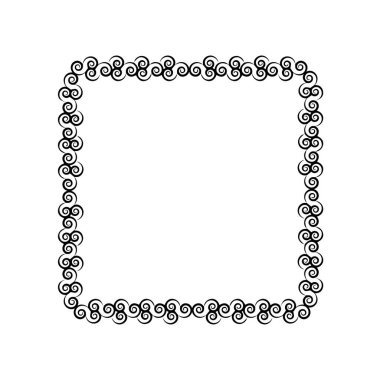 Frame, in the style of an ornament, Vector illustration eps 10, Art.	