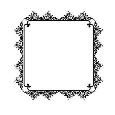 Frame, in the style of an ornament, Vector illustration eps 10, Art.	