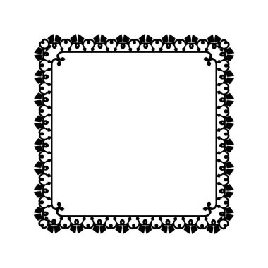 Frame, in the style of an ornament, Vector illustration eps 10, Art.	