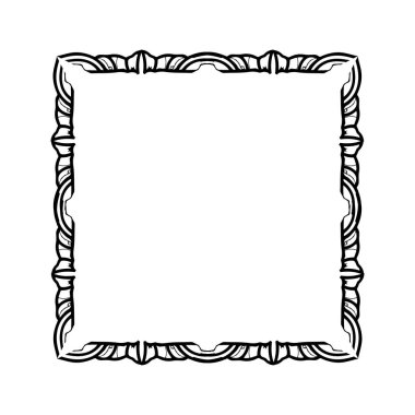 Frame, in the style of an ornament, Vector illustration eps 10, Art.	