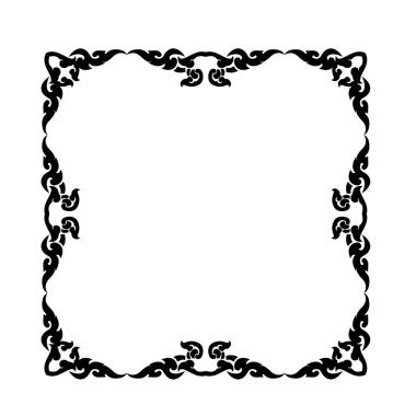 Frame, in the style of an ornament, Vector illustration eps 10, Art.	
