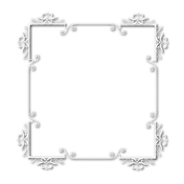 Frame, in the style of an ornament, Vector illustration eps 10, Art.	