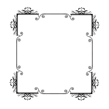 Frame, in the style of an ornament, Vector illustration eps 10, Art.	