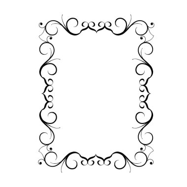 Frame, in the style of an ornament, Vector illustration eps 10, Art.	