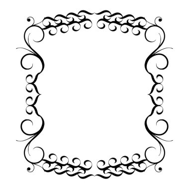 Frame, in the style of an ornament, Vector illustration eps 10, Art.	