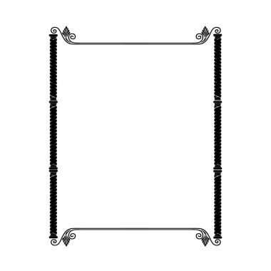 Frame, in the style of an ornament, Vector illustration eps 10, Art.	