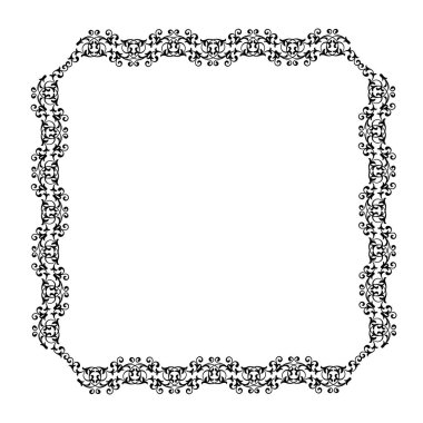 Frame, in the style of an ornament, Vector illustration eps 10, Art.	