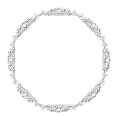 Frame, in the style of an ornament, Vector illustration eps 10, Art.	