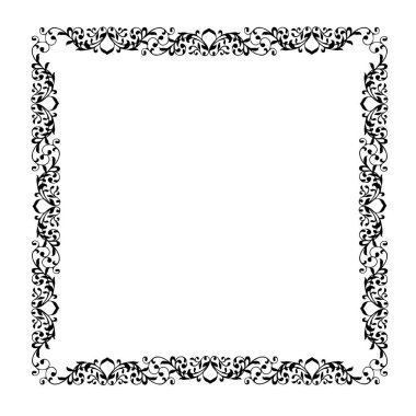 Frame, in the style of an ornament, Vector illustration eps 10, Art.	