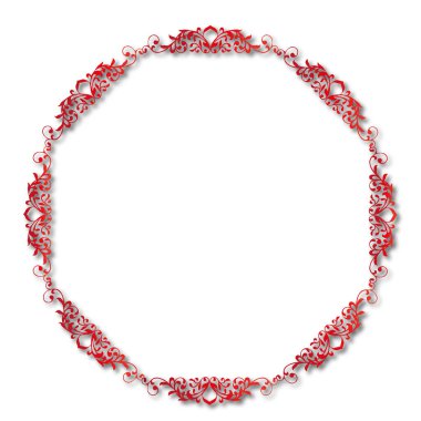 Frame, in the style of an ornament, Vector illustration eps 10, Art.	